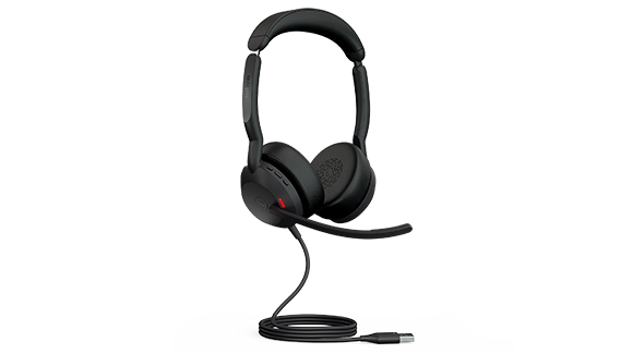Jabra Evolve2 50 On-Ear-Headset in Schrägansicht